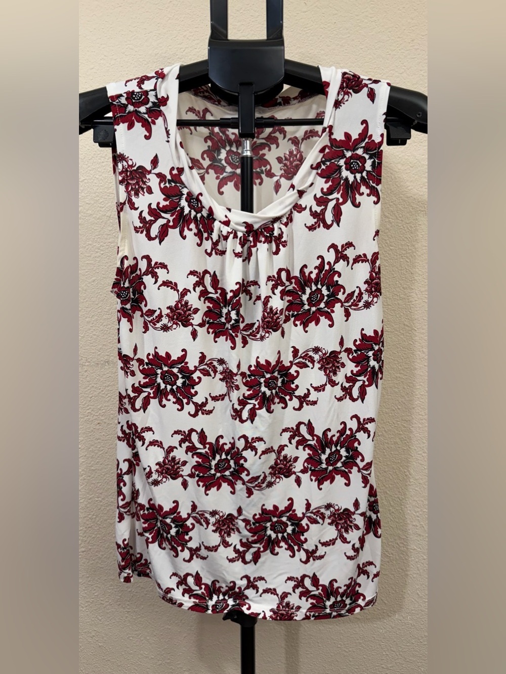 Ann Taylor Floral Baroque Gathered Neck Blouse | Coastal Grandma Coquette | M